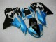 Azul Negro Kit ABS Carenado Motocicleta Kawasaki ZX6R 09-12 Azul Negro Kit ABS Carenado Motocicleta Kawasaki ZX6R 09-12