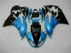 Azul Negro Kit ABS Carenado Motocicleta Kawasaki ZX6R 09-12 Azul Negro Kit ABS Carenado Motocicleta Kawasaki ZX6R 09-12