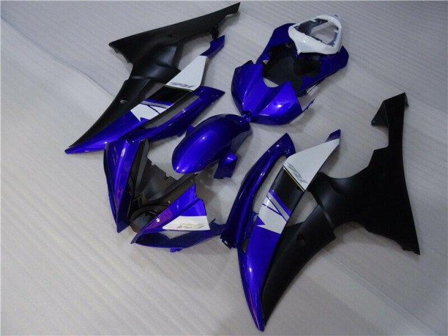 Azul Negro Kit Completo Carenado Moto Yamaha R6 08-16 Azul Negro Kit Completo Carenado Moto Yamaha R6 08-16