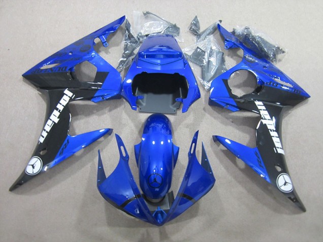 Azul Negro Kits Carenado Moto Yamaha R6 03-05 Azul Negro Kits Carenado Moto Yamaha R6 03-05