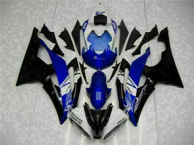 Azul Negro Kits Completo Carenado Moto ABS Yamaha R6 08-16 Azul Negro Kits Completo Carenado Moto ABS Yamaha R6 08-16