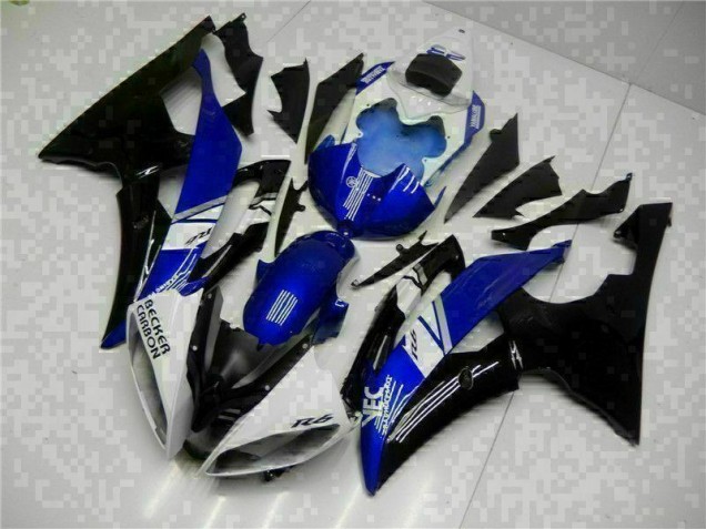 Azul Negro Kits Completo Carenado Moto ABS Yamaha R6 08-16 Azul Negro Kits Completo Carenado Moto ABS Yamaha R6 08-16