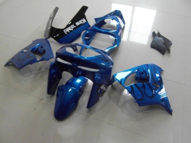 Azul Negro Llama Carenado Moto Kawasaki ZX9R 98-99