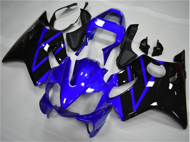 Azul Negro Plástica Moto Honda CBR 600 F4i 01-03 Azul Negro Plástica Moto Honda CBR 600 F4i 01-03