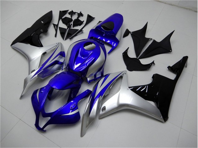 Azul Plata Negro Carenado Moto Honda CBR 600 RR 07-08 Azul Plata Negro Carenado Moto Honda CBR 600 RR 07-08