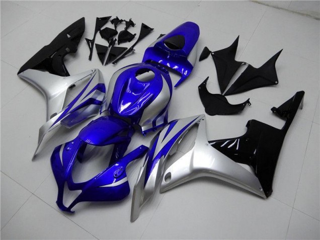 Azul Plata Negro Carenado Moto Honda CBR 600 RR 07-08 Azul Plata Negro Carenado Moto Honda CBR 600 RR 07-08