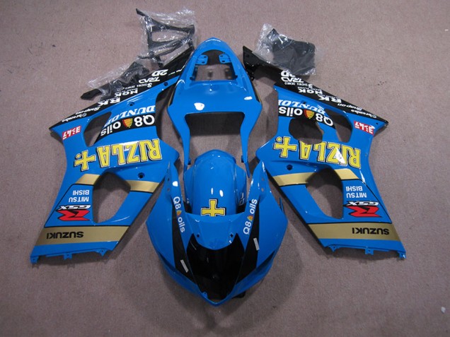 Azul Rizla Q8 Oils Carenado Moto Suzuki GSXR 1000 K3 03-04 Azul Rizla Q8 Oils Carenado Moto Suzuki GSXR 1000 K3 03-04