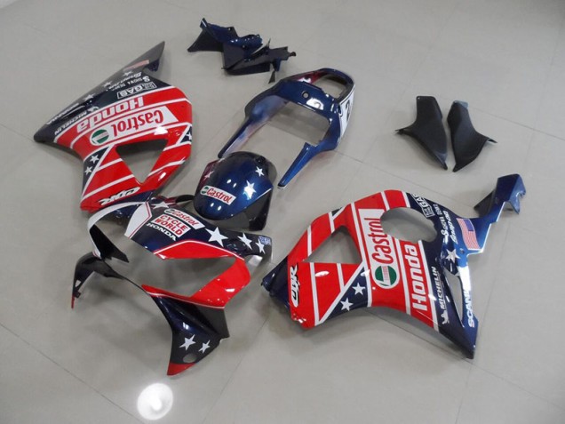 Azul Rojo Cycle World Castrol Carenado Moto Honda CBR 900 RR 954 02-03 Azul Rojo Cycle World Castrol Carenado Moto Honda CBR 900 RR 954 02-03