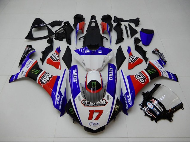Azul Rojo KGN 17 Carenado Moto Yamaha R1 15-19 Azul Rojo KGN 17 Carenado Moto Yamaha R1 15-19