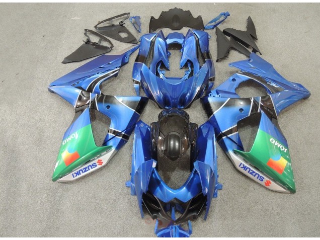 Azul Verde JOMO Carenado Moto Suzuki GSXR 1000 K9 09-16 Azul Verde JOMO Carenado Moto Suzuki GSXR 1000 K9 09-16