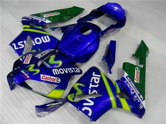 Azul Verde Movistar Castrol Carenado Moto Honda CBR 600 RR 03-04 Azul Verde Movistar Castrol Carenado Moto Honda CBR 600 RR 03-04