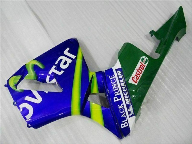 Azul Verde Movistar Castrol Carenado Moto Honda CBR 600 RR 03-04 Azul Verde Movistar Castrol Carenado Moto Honda CBR 600 RR 03-04