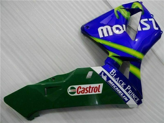 Azul Verde Movistar Castrol Carenado Moto Honda CBR 600 RR 03-04 Azul Verde Movistar Castrol Carenado Moto Honda CBR 600 RR 03-04