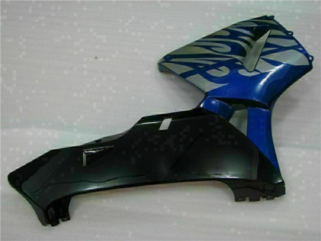 Azul con Plata Llama Carenado Moto Honda CBR 600 RR 03-04