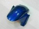 Azul con Plata Llama Carenado Moto Honda CBR 600 RR 03-04
