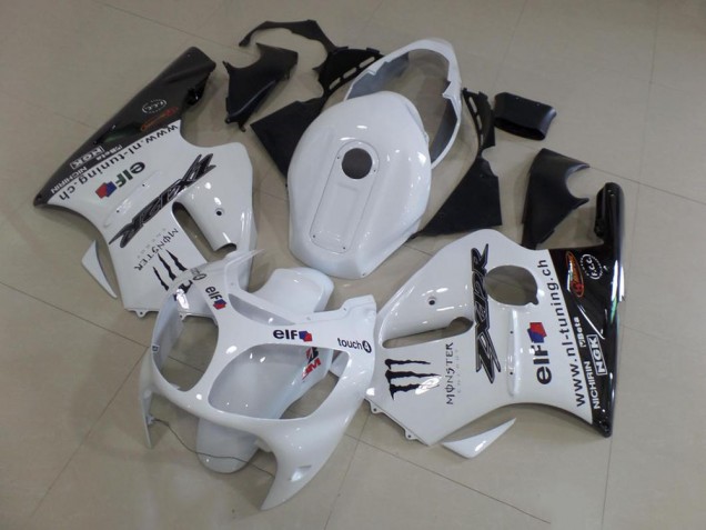 Blanco ABS Moto Plásticos Kawasaki ZX12R 00-01 Blanco ABS Moto Plásticos Kawasaki ZX12R 00-01