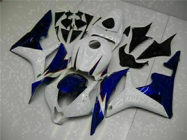 Blanco Azul Carenado Moto Honda CBR 600 RR 07-08 Blanco Azul Carenado Moto Honda CBR 600 RR 07-08
