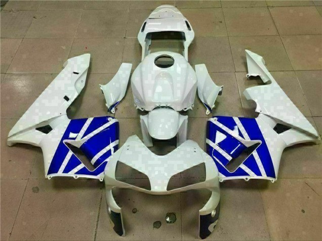 Blanco Azul Carenado Moto & Plástico Honda CBR 600 RR 03-04 Blanco Azul Carenado Moto & Plástico Honda CBR 600 RR 03-04