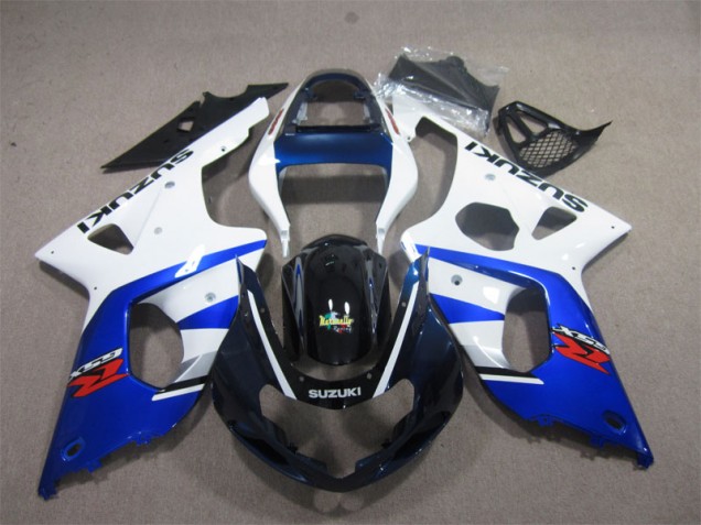 Blanco Azul Carenado Moto Suzuki GSXR 1000 K1 00-02 Blanco Azul Carenado Moto Suzuki GSXR 1000 K1 00-02