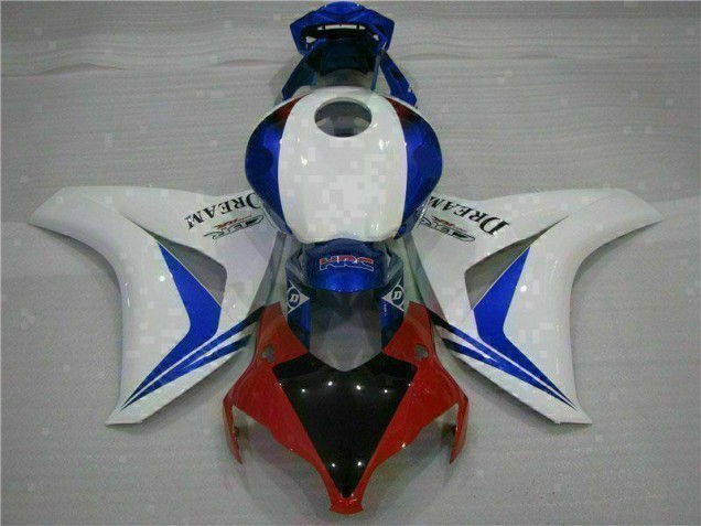 Blanco Azul Kits ABS Carenado Motocicleta Honda CBR 1000 RR 08-11