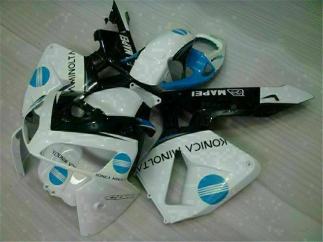 Blanco Azul Moto Plástico Honda CBR 600 RR 05-06 Blanco Azul Moto Plástico Honda CBR 600 RR 05-06