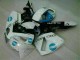 Blanco Azul Moto Plástico Honda CBR 600 RR 05-06 Blanco Azul Moto Plástico Honda CBR 600 RR 05-06