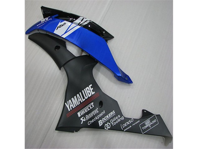 Blanco Azul Negro Carenado Moto Yamaha R6 08-16 Blanco Azul Negro Carenado Moto Yamaha R6 08-16