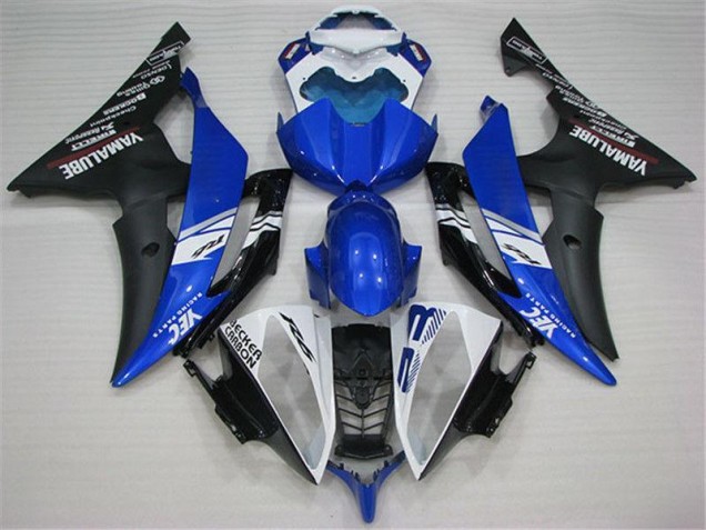 Blanco Azul Negro Carenado Moto Yamaha R6 08-16 Blanco Azul Negro Carenado Moto Yamaha R6 08-16
