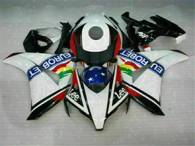 Blanco Azul Rojo Eurobet Lee Carenado Moto Honda CBR 1000 RR 08-11 Blanco Azul Rojo Eurobet Lee Carenado Moto Honda CBR 1000 RR 08-11