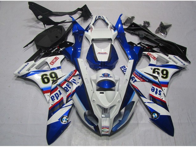 Blanco Azul Sterilgarda 69 Carenado Moto BMW S1000RR 09-14 Blanco Azul Sterilgarda 69 Carenado Moto BMW S1000RR 09-14