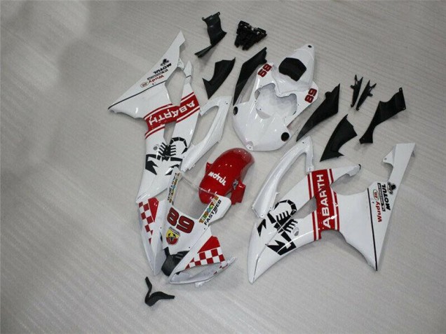 Blanco Carrocería Motocicletas Yamaha R6 08-16 Blanco Carrocería Motocicletas Yamaha R6 08-16