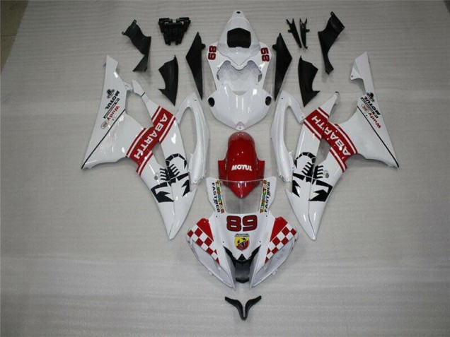 Blanco Carrocería Motocicletas Yamaha R6 08-16 Blanco Carrocería Motocicletas Yamaha R6 08-16