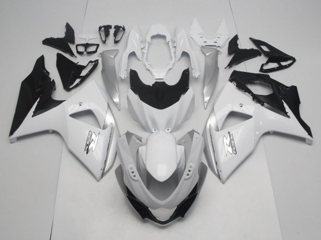 Blanco Estilo OEM Carenado Moto Suzuki GSXR 1000 K9 09-16 Blanco Estilo OEM Carenado Moto Suzuki GSXR 1000 K9 09-16
