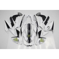 Blanco Kits Completo Carenado Moto ABS Kawasaki Z1000 07-09