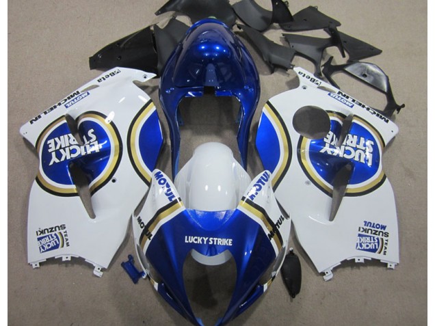Blanco Lucky Strike Azul Motul Carenado Moto Suzuki GSXR 1300 Hayabusa 96-07 Blanco Lucky Strike Azul Motul Carenado Moto Suzuki GSXR 1300 Hayabusa 96-07