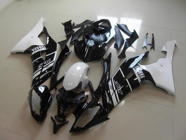 Blanco Negro ABS Carenado Motocicleta Yamaha R6 08-16 Blanco Negro ABS Carenado Motocicleta Yamaha R6 08-16