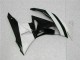 Blanco Negro ABS Moto Plástica Kawasaki ZX6R 09-12 Blanco Negro ABS Moto Plástica Kawasaki ZX6R 09-12