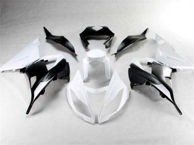 Blanco Negro ABS Moto Plástica Kawasaki ZX6R 13-18