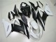 Blanco Negro ABS Moto Plástica Kawasaki ZX6R 13-18 Blanco Negro ABS Moto Plástica Kawasaki ZX6R 13-18