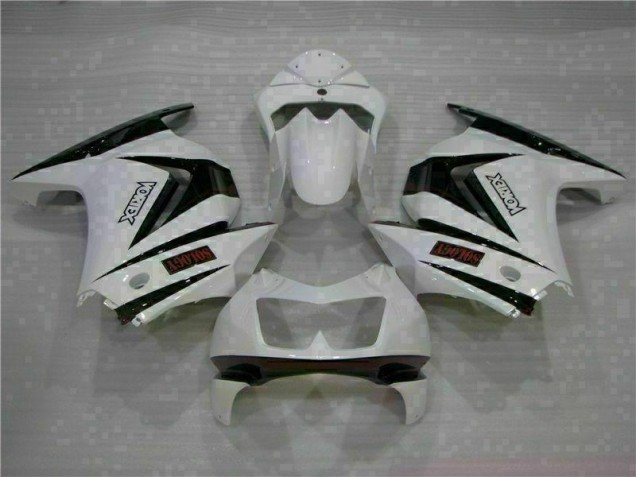 Blanco Negro Carenado Moto Kawasaki EX250 08-12 Blanco Negro Carenado Moto Kawasaki EX250 08-12
