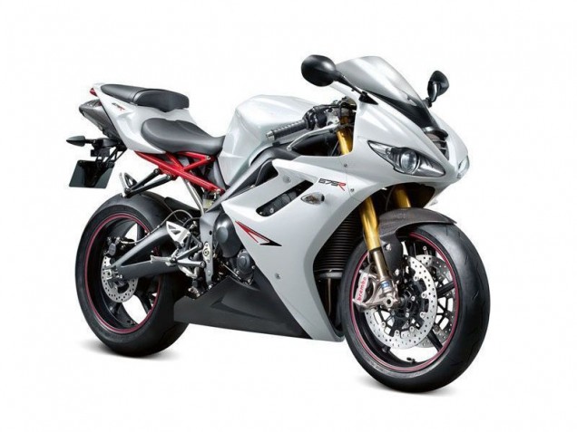 Blanco Negro Carenado Moto Triumph Daytona 675 Triple 06-08 Blanco Negro Carenado Moto Triumph Daytona 675 Triple 06-08