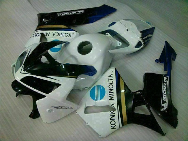 Blanco Negro Carenado & Plástico Moto Honda CBR 600 RR 05-06 Blanco Negro Carenado & Plástico Moto Honda CBR 600 RR 05-06