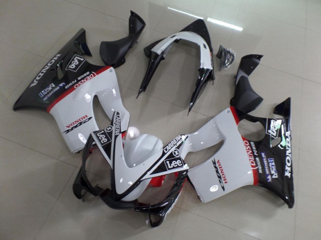 Blanco Negro Carrera Lee Carenado Moto Honda CBR 600 F4i 01-03 Blanco Negro Carrera Lee Carenado Moto Honda CBR 600 F4i 01-03