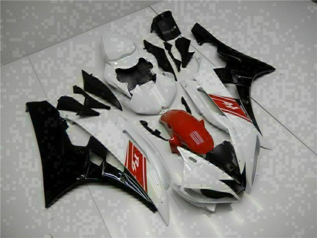 Blanco Negro Kit Carenado ABS Completo Yamaha R6 06-07 Blanco Negro Kit Carenado ABS Completo Yamaha R6 06-07