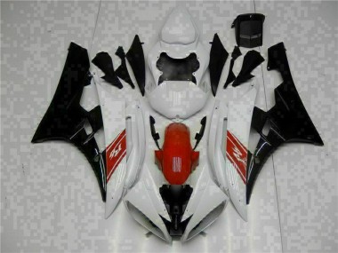 Blanco Negro Kit Carenado ABS Completo Yamaha R6 06-07