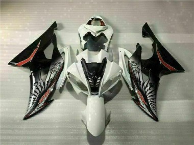 Blanco Negro Kit Carenado Inyección Yamaha R6 08-16