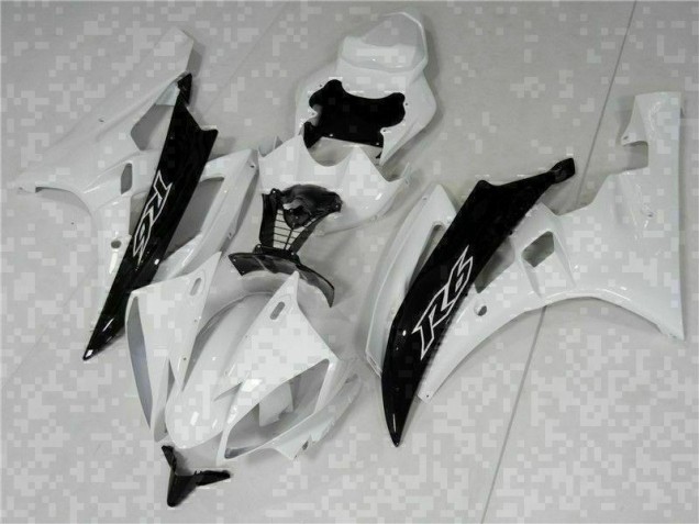 Blanco Negro Kits ABS Carenado Motocicleta Yamaha R6 06-07 Blanco Negro Kits ABS Carenado Motocicleta Yamaha R6 06-07