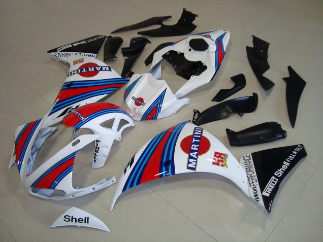 Blanco Negro Martini Carenado Moto Yamaha R1 12-14 Blanco Negro Martini Carenado Moto Yamaha R1 12-14