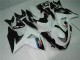 Blanco Negro Moto Plástica Suzuki GSXR 1000 K9 09-16 Blanco Negro Moto Plástica Suzuki GSXR 1000 K9 09-16