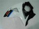 Blanco Negro Moto Plástica Suzuki GSXR 1000 K9 09-16 Blanco Negro Moto Plástica Suzuki GSXR 1000 K9 09-16